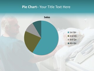 Doctor With Patient As They Prepare For A Computerized Axial Tomography (Cat) Scan PowerPoint Template