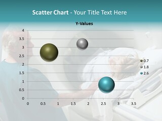 Doctor With Patient As They Prepare For A Computerized Axial Tomography (Cat) Scan PowerPoint Template