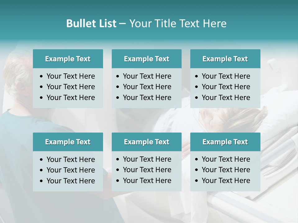 Doctor With Patient As They Prepare For A Computerized Axial Tomography (Cat) Scan PowerPoint Template
