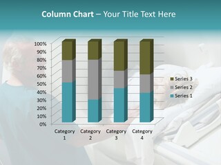 Doctor With Patient As They Prepare For A Computerized Axial Tomography (Cat) Scan PowerPoint Template