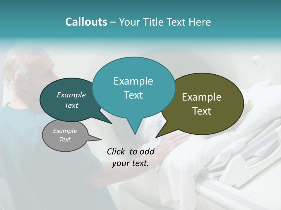 Doctor With Patient As They Prepare For A Computerized Axial Tomography (Cat) Scan PowerPoint Template