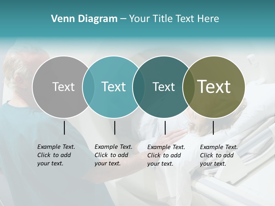 Doctor With Patient As They Prepare For A Computerized Axial Tomography (Cat) Scan PowerPoint Template