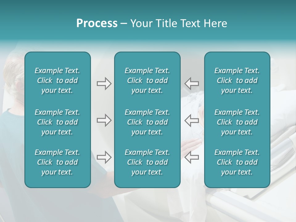 Doctor With Patient As They Prepare For A Computerized Axial Tomography (Cat) Scan PowerPoint Template