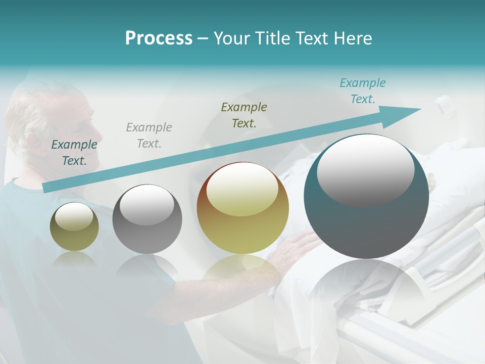 Doctor With Patient As They Prepare For A Computerized Axial Tomography (Cat) Scan PowerPoint Template