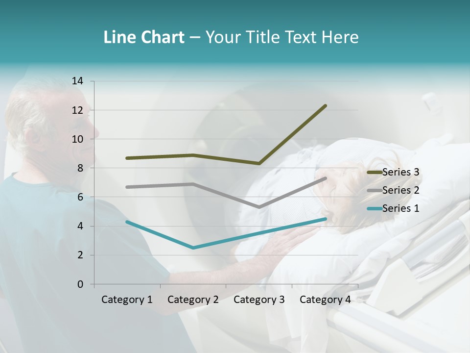 Doctor With Patient As They Prepare For A Computerized Axial Tomography (Cat) Scan PowerPoint Template