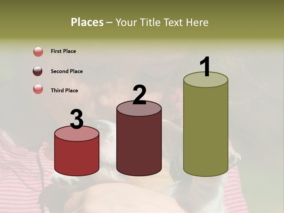 Little Girl And Her Very Young Puppy Jack Russel Terrier PowerPoint Template