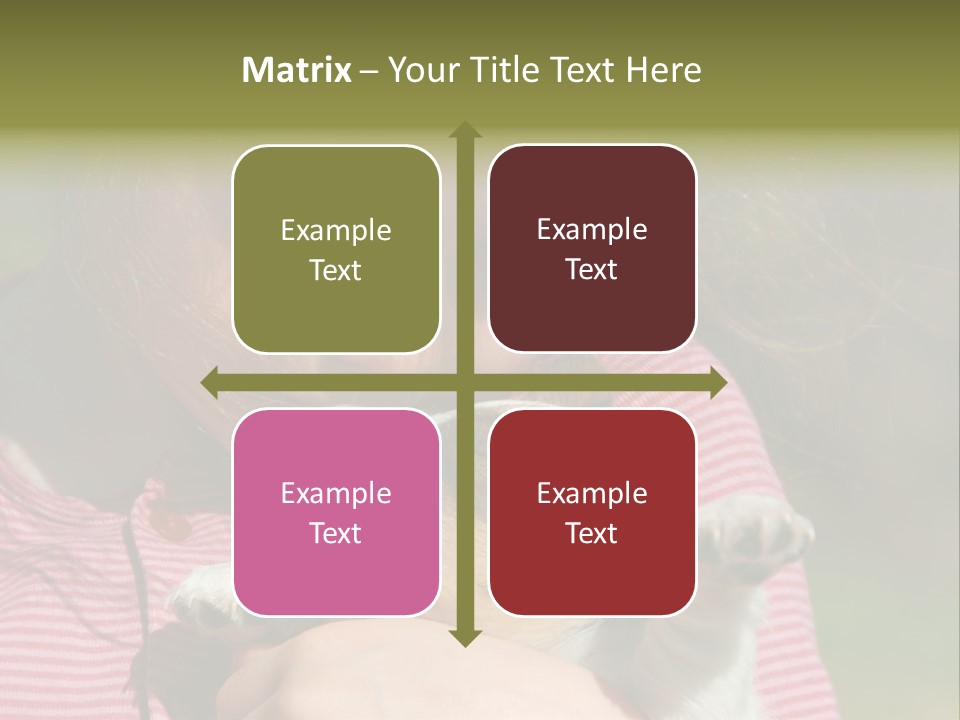 Little Girl And Her Very Young Puppy Jack Russel Terrier PowerPoint Template