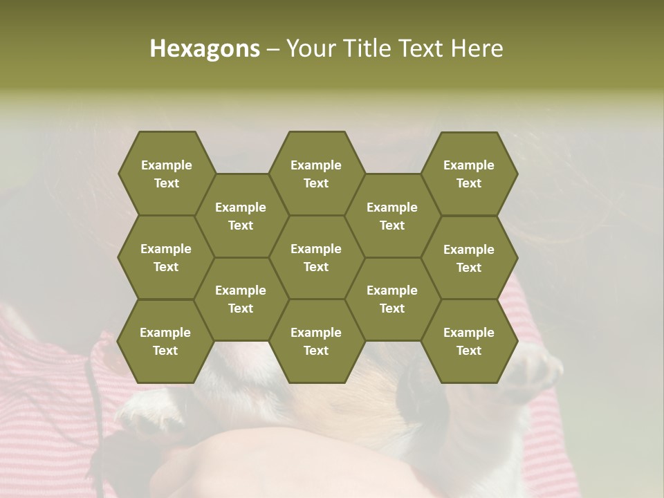 Little Girl And Her Very Young Puppy Jack Russel Terrier PowerPoint Template