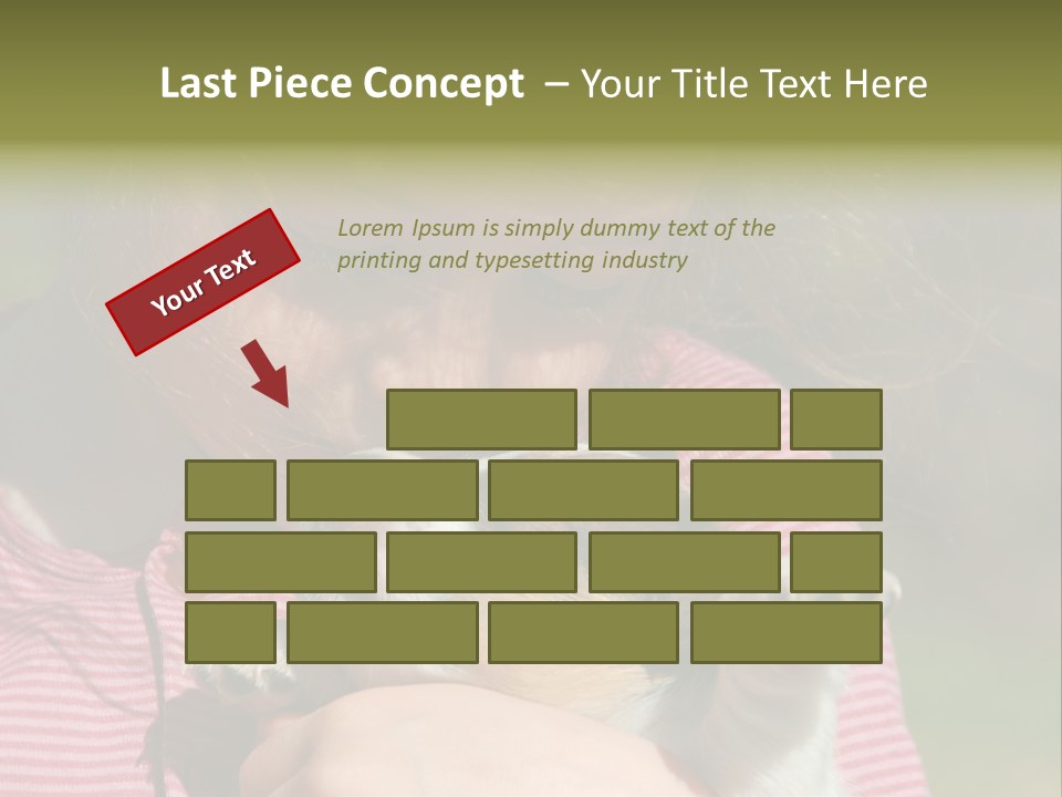 Little Girl And Her Very Young Puppy Jack Russel Terrier PowerPoint Template