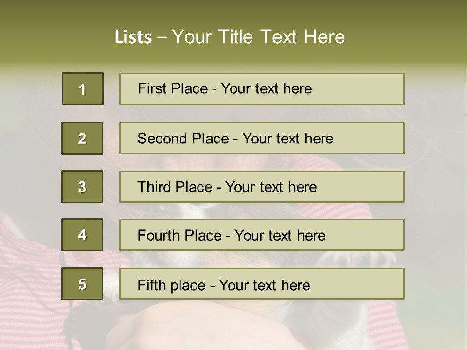 Little Girl And Her Very Young Puppy Jack Russel Terrier PowerPoint Template