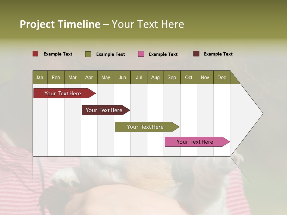 Little Girl And Her Very Young Puppy Jack Russel Terrier PowerPoint Template