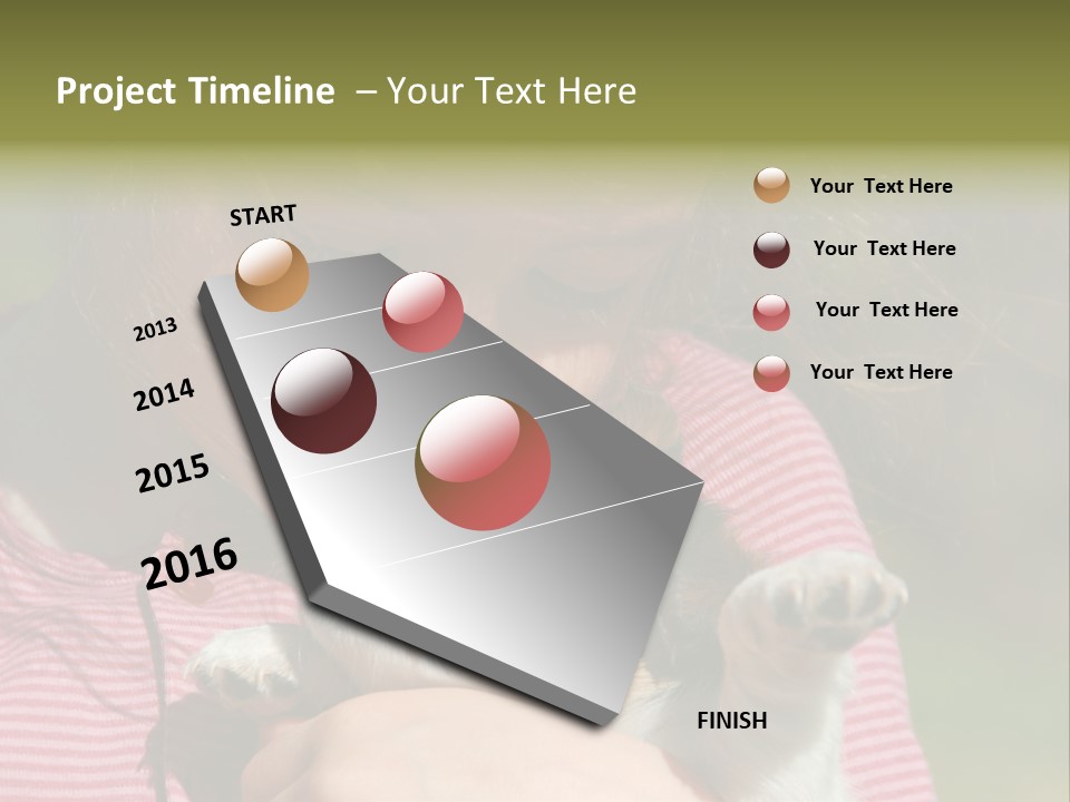 Little Girl And Her Very Young Puppy Jack Russel Terrier PowerPoint Template