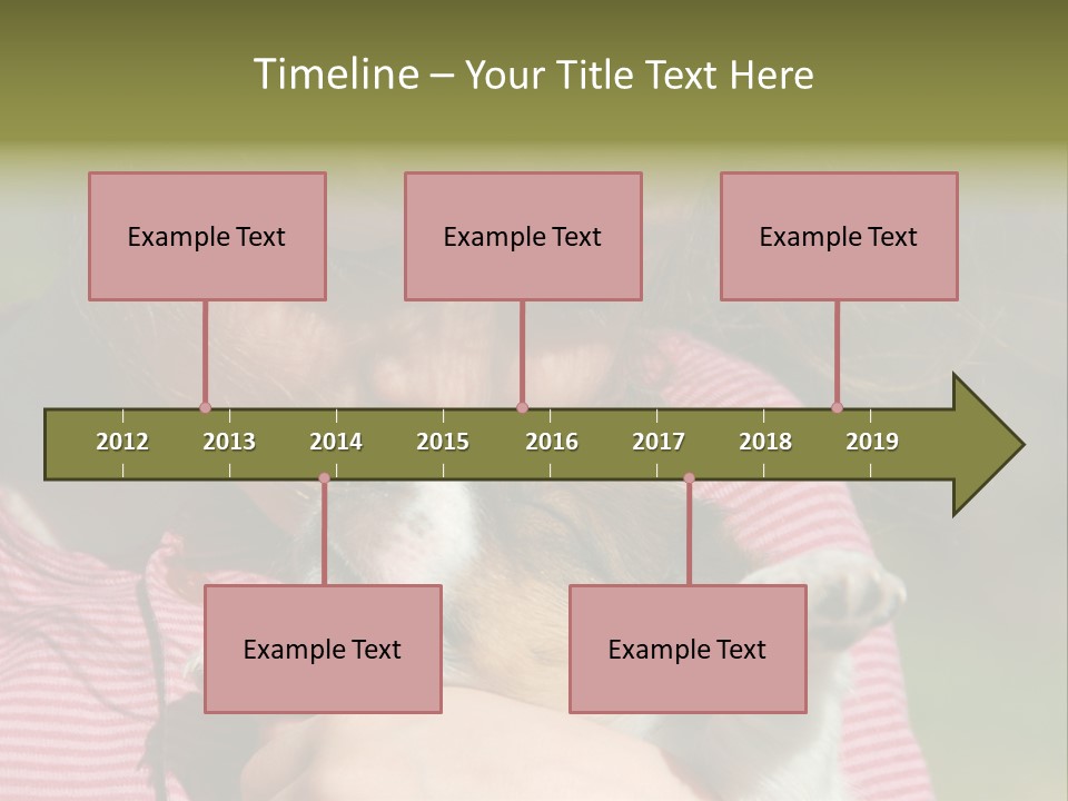 Little Girl And Her Very Young Puppy Jack Russel Terrier PowerPoint Template