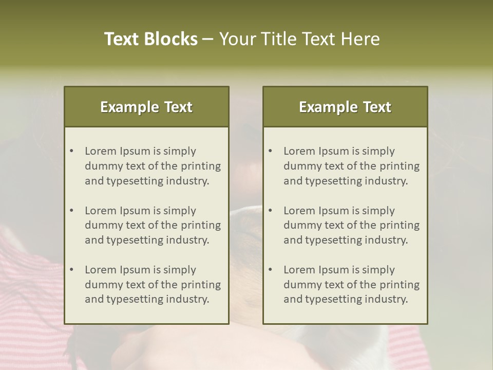 Little Girl And Her Very Young Puppy Jack Russel Terrier PowerPoint Template