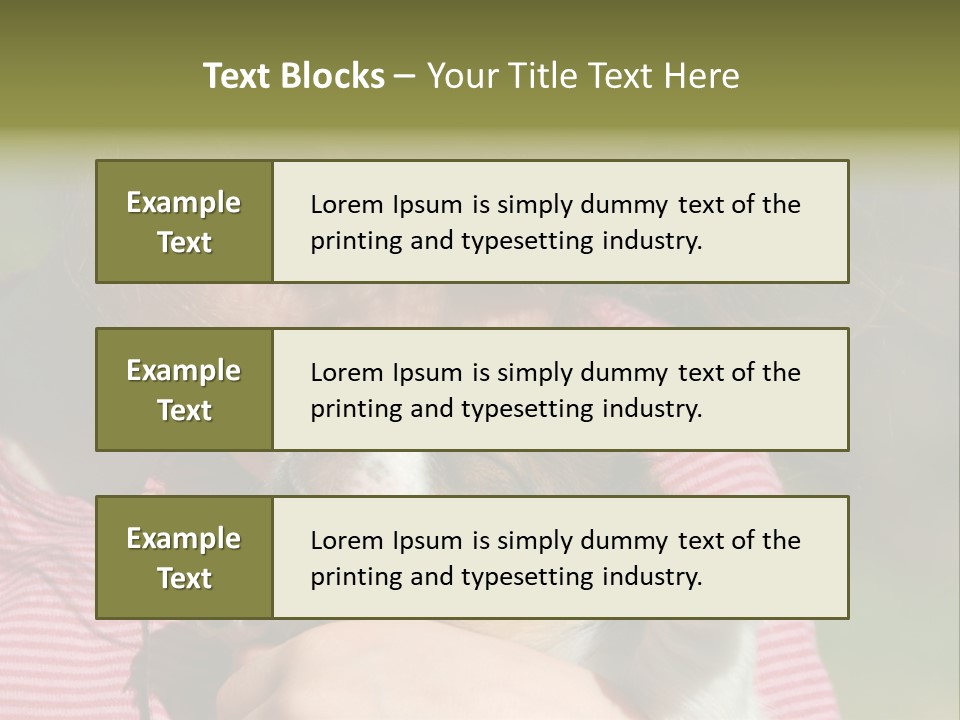 Little Girl And Her Very Young Puppy Jack Russel Terrier PowerPoint Template