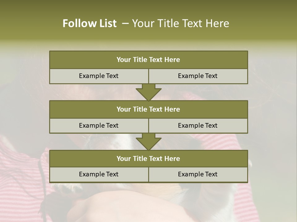 Little Girl And Her Very Young Puppy Jack Russel Terrier PowerPoint Template