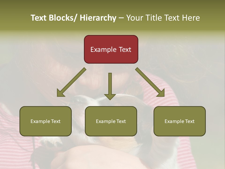 Little Girl And Her Very Young Puppy Jack Russel Terrier PowerPoint Template