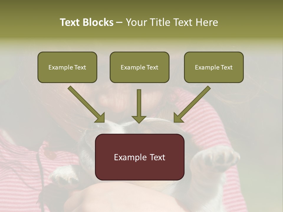 Little Girl And Her Very Young Puppy Jack Russel Terrier PowerPoint Template