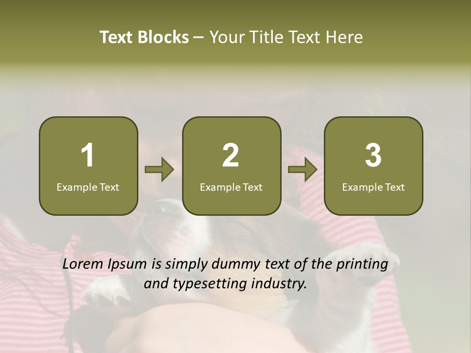 Little Girl And Her Very Young Puppy Jack Russel Terrier PowerPoint Template