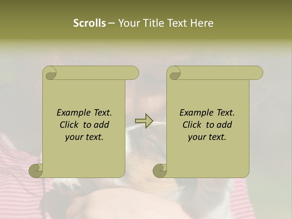 Little Girl And Her Very Young Puppy Jack Russel Terrier PowerPoint Template