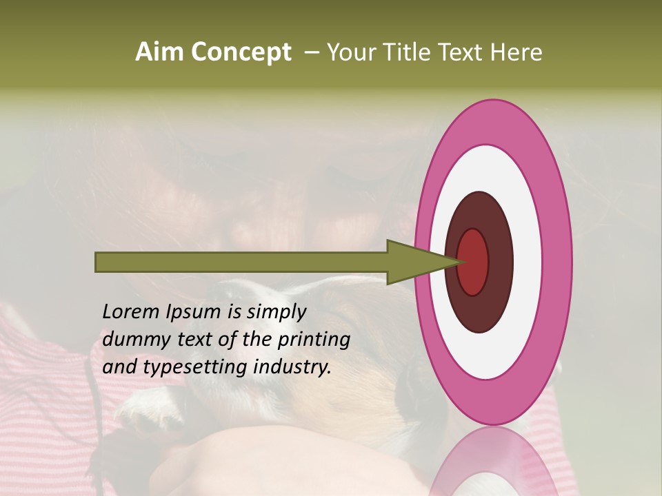 Little Girl And Her Very Young Puppy Jack Russel Terrier PowerPoint Template