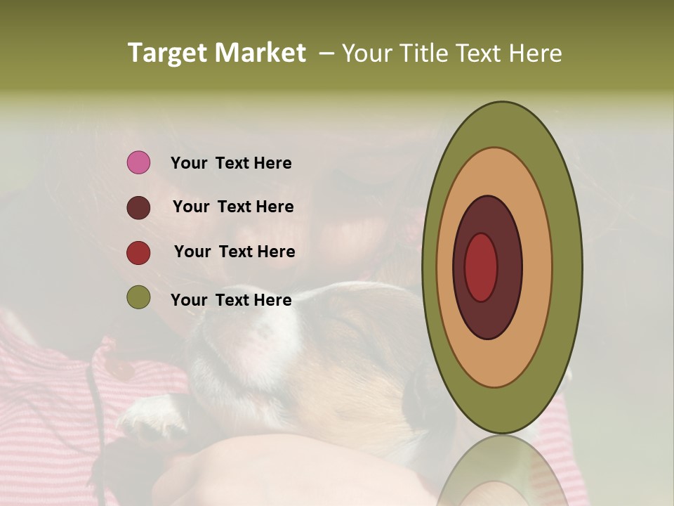 Little Girl And Her Very Young Puppy Jack Russel Terrier PowerPoint Template