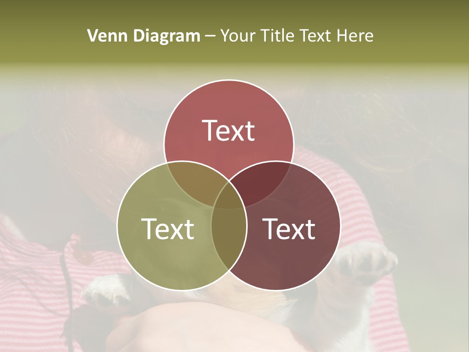 Little Girl And Her Very Young Puppy Jack Russel Terrier PowerPoint Template