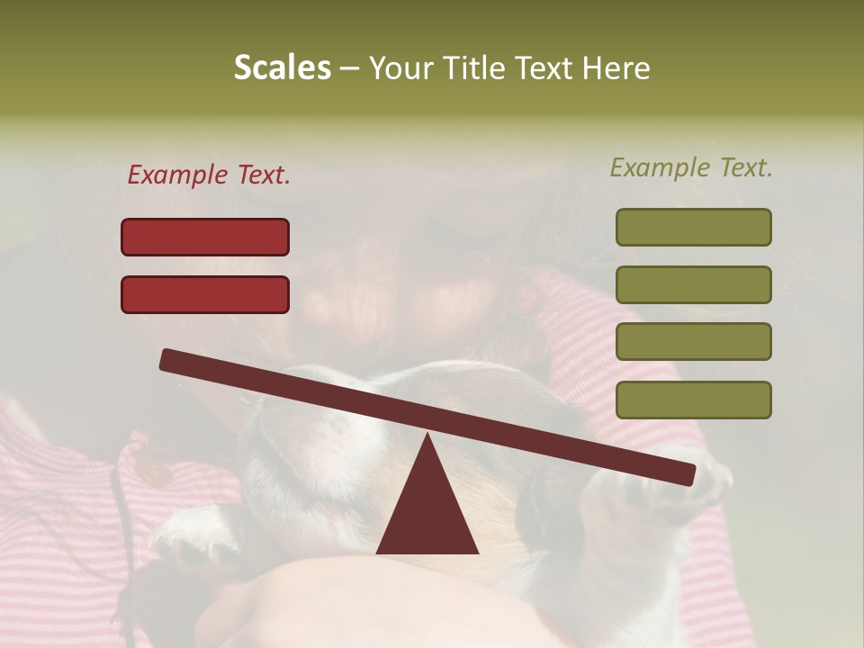 Little Girl And Her Very Young Puppy Jack Russel Terrier PowerPoint Template