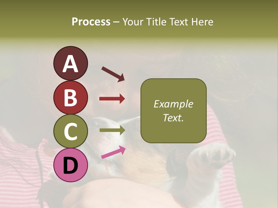 Little Girl And Her Very Young Puppy Jack Russel Terrier PowerPoint Template