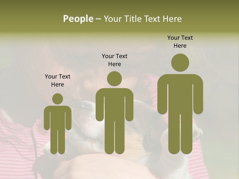 Little Girl And Her Very Young Puppy Jack Russel Terrier PowerPoint Template