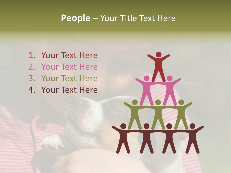 Little Girl And Her Very Young Puppy Jack Russel Terrier PowerPoint Template