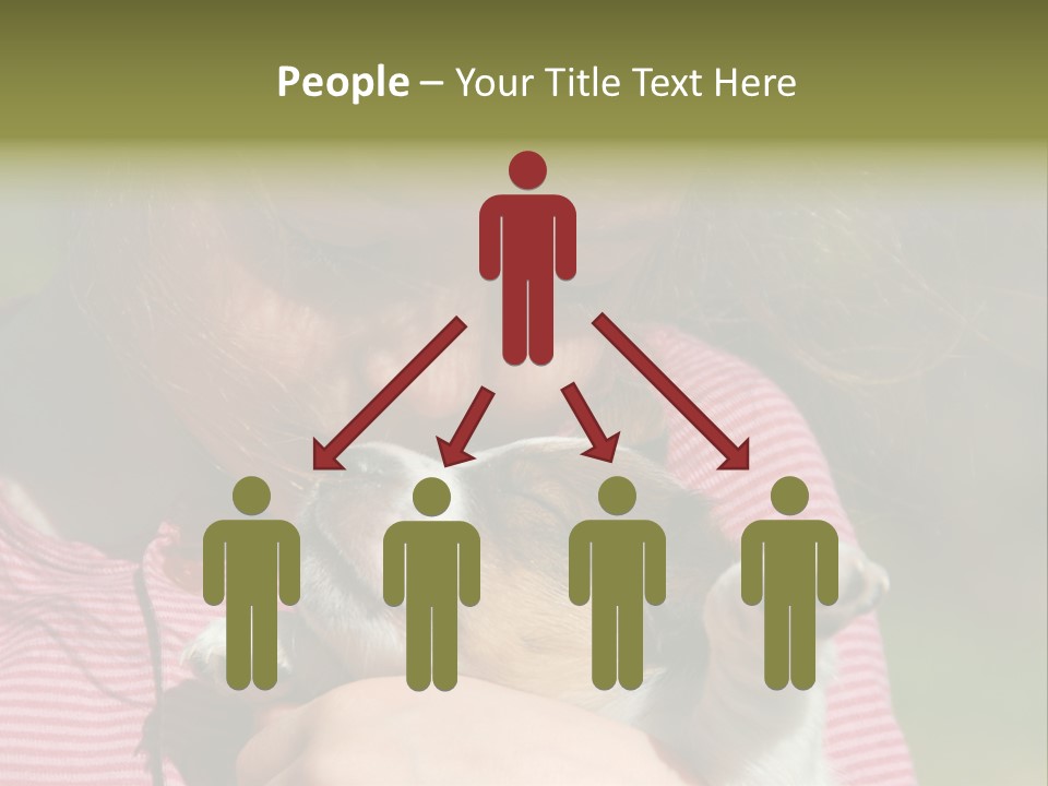 Little Girl And Her Very Young Puppy Jack Russel Terrier PowerPoint Template