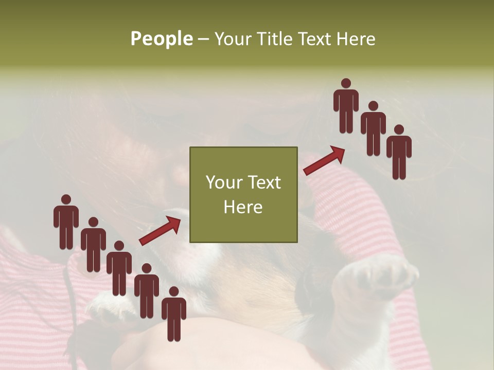 Little Girl And Her Very Young Puppy Jack Russel Terrier PowerPoint Template