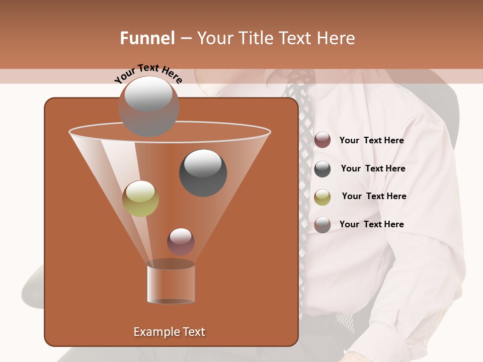 Businessman Yawns In His Comfortable Ergonomic Office Chair. Isolated On White. PowerPoint Template