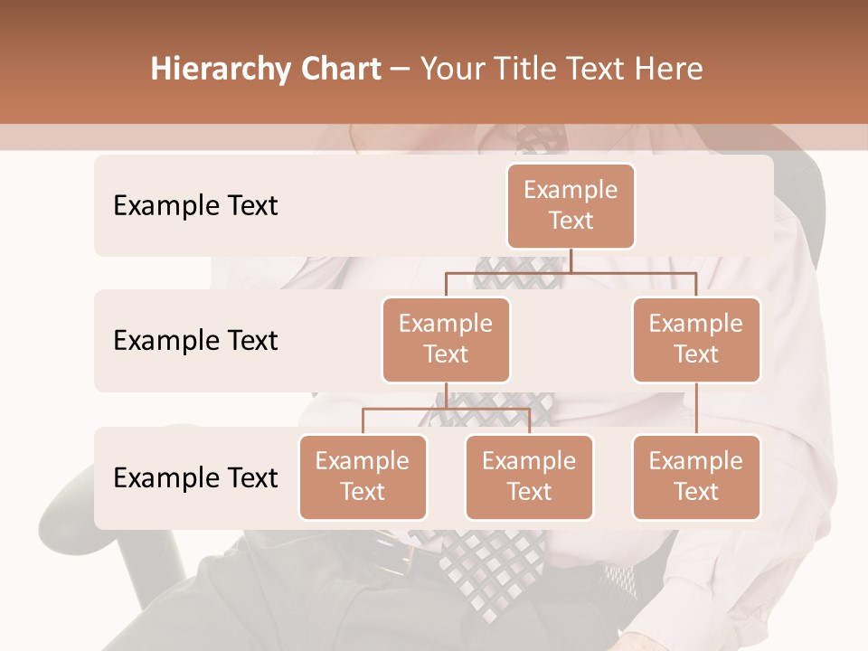 Businessman Yawns In His Comfortable Ergonomic Office Chair. Isolated On White. PowerPoint Template