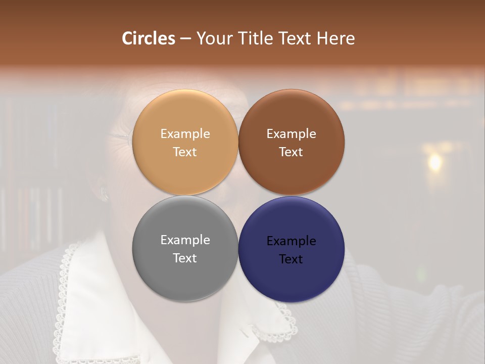 A Woman With Glasses Is Smiling For The Camera PowerPoint Template