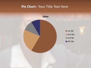 A Woman With Glasses Is Smiling For The Camera PowerPoint Template