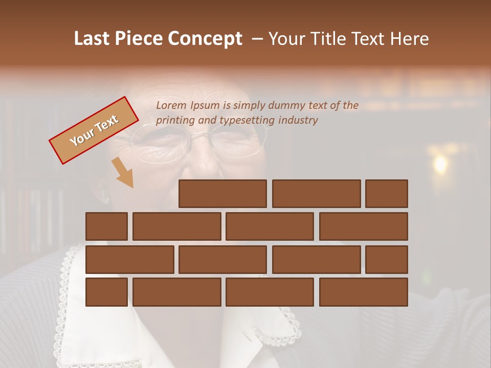 A Woman With Glasses Is Smiling For The Camera PowerPoint Template