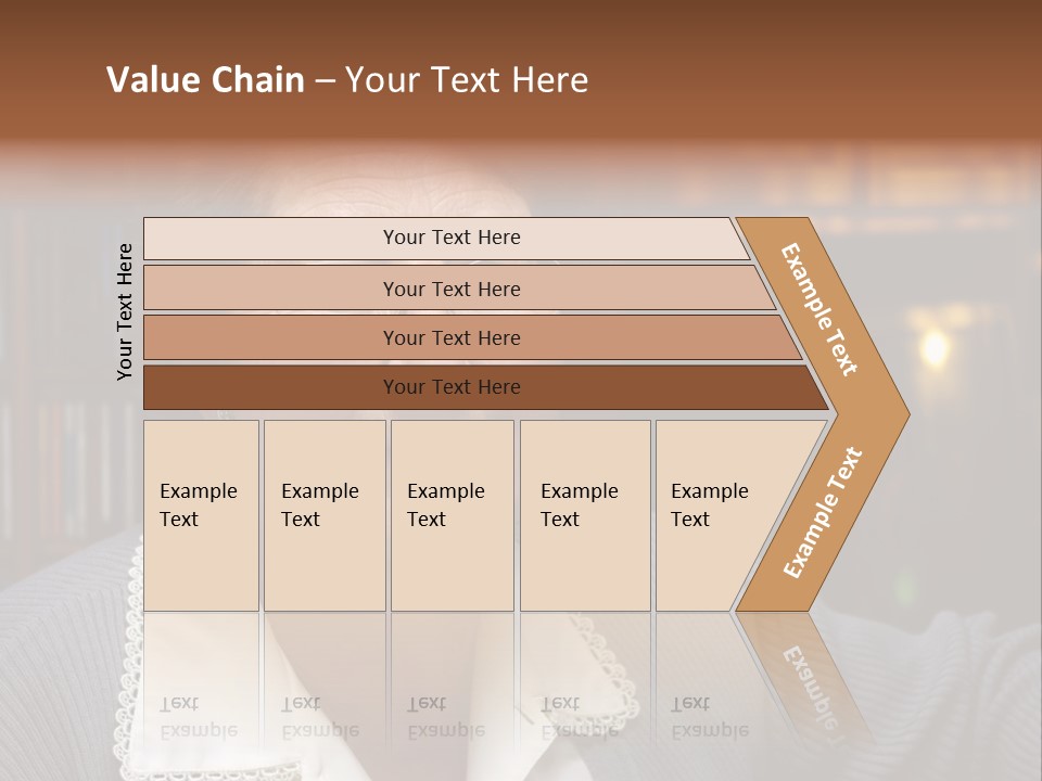 A Woman With Glasses Is Smiling For The Camera PowerPoint Template