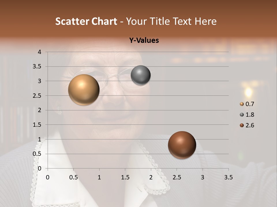 A Woman With Glasses Is Smiling For The Camera PowerPoint Template