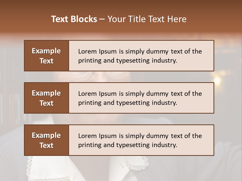 A Woman With Glasses Is Smiling For The Camera PowerPoint Template