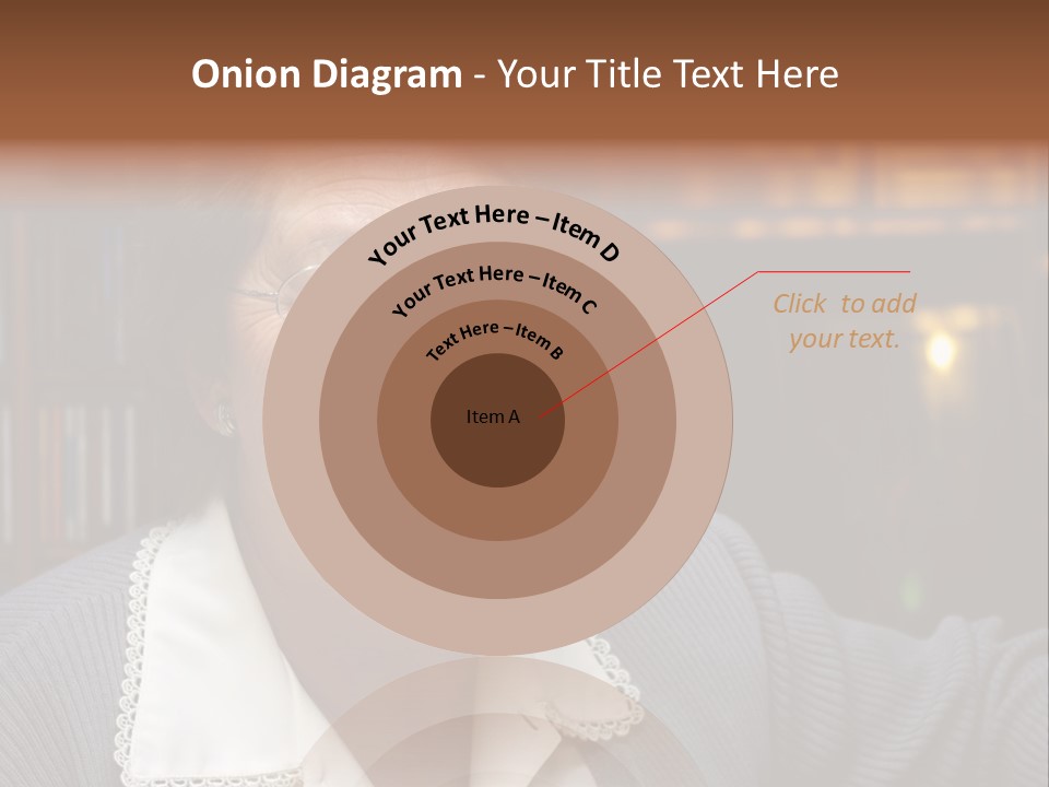 A Woman With Glasses Is Smiling For The Camera PowerPoint Template