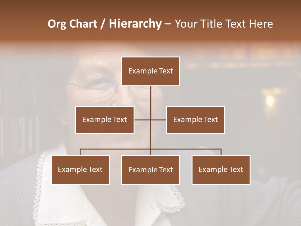 A Woman With Glasses Is Smiling For The Camera PowerPoint Template