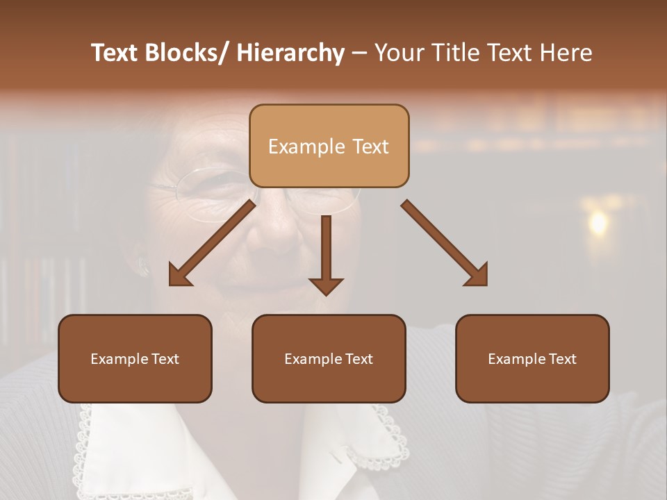 A Woman With Glasses Is Smiling For The Camera PowerPoint Template