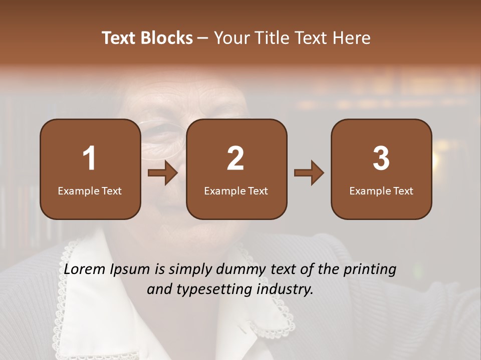 A Woman With Glasses Is Smiling For The Camera PowerPoint Template