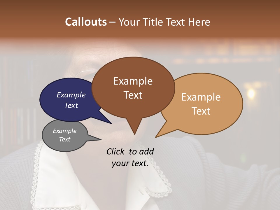 A Woman With Glasses Is Smiling For The Camera PowerPoint Template