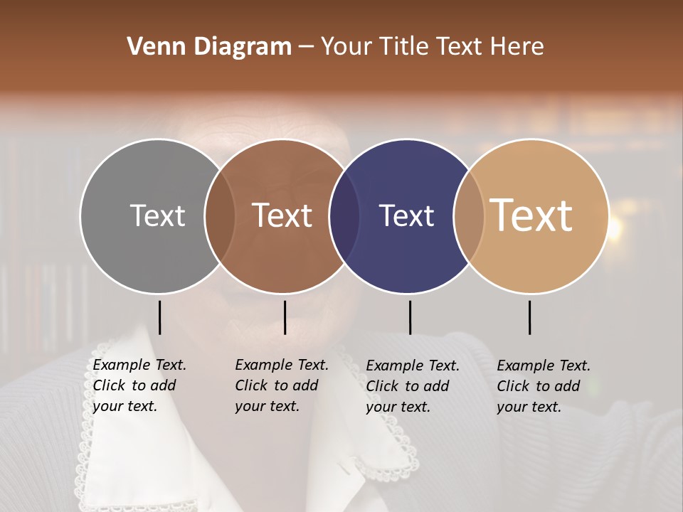 A Woman With Glasses Is Smiling For The Camera PowerPoint Template