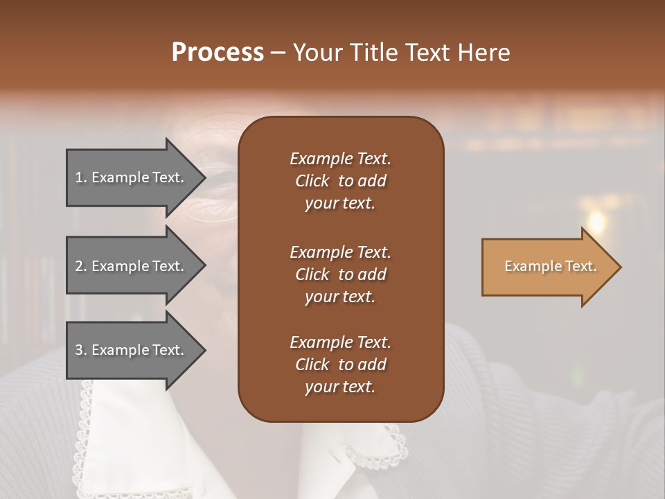 A Woman With Glasses Is Smiling For The Camera PowerPoint Template