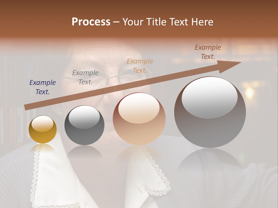 A Woman With Glasses Is Smiling For The Camera PowerPoint Template