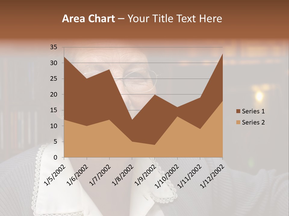 A Woman With Glasses Is Smiling For The Camera PowerPoint Template